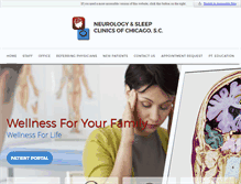 Tablet Screenshot of neurologysleepclinics.com